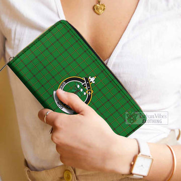 Tartan Vibes Clothing Don Tartan Women's Leather Wallet with Family Crest
