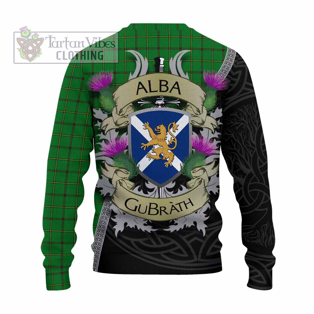 Don Tartan Family Crest Knitted Sweater Lion Rampant Royal Thistle Shield Celtic Inspired - Tartan Vibes Clothing