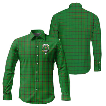 Don Tartan Long Sleeve Button Up Shirt with Family Crest