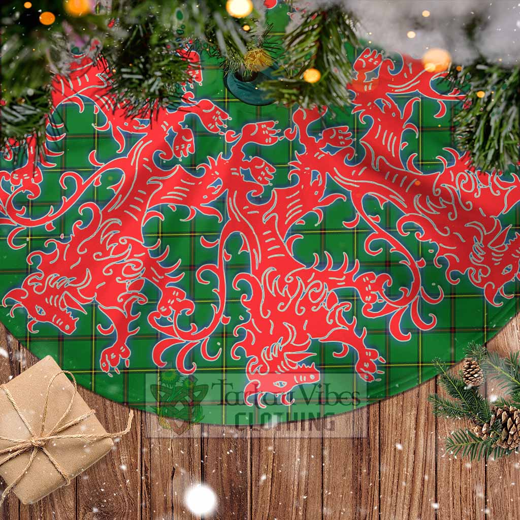 Don Tartan Christmas Tree Skirt Lion Rampant Style - Tartan Vibes Clothing