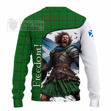 Don Crest Tartan Knitted Sweater Inspired by the Freedom of Scottish Warrior - Tartan Vibes Clothing