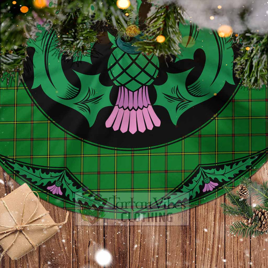 Don Tartan Christmas Tree Skirt Scottish Thistle Style - Tartan Vibes Clothing
