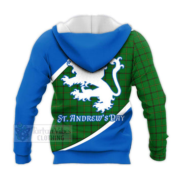 Don Family Crest Tartan Knitted Hoodie Celebrate Saint Andrew's Day in Style - Tartan Vibes Clothing