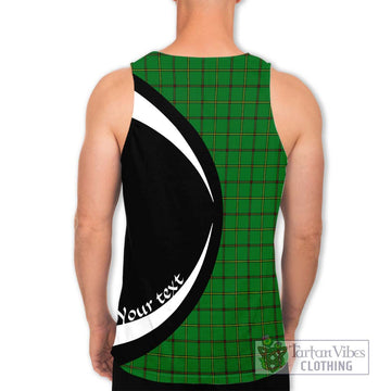 Don Tartan Men's Tank Top with Family Crest Circle Style - Tartan Vibes Clothing