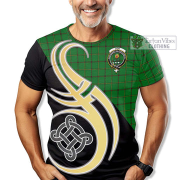 Don Tartan T-Shirt with Family Crest and Celtic Symbol Style - Tartan Vibes Clothing