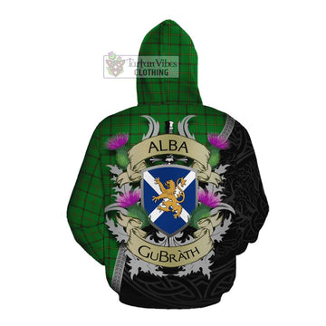 Don Tartan Family Crest Cotton Hoodie Lion Rampant Royal Thistle Shield Celtic Inspired Pullover Hoodie - Tartan Vibes Clothing