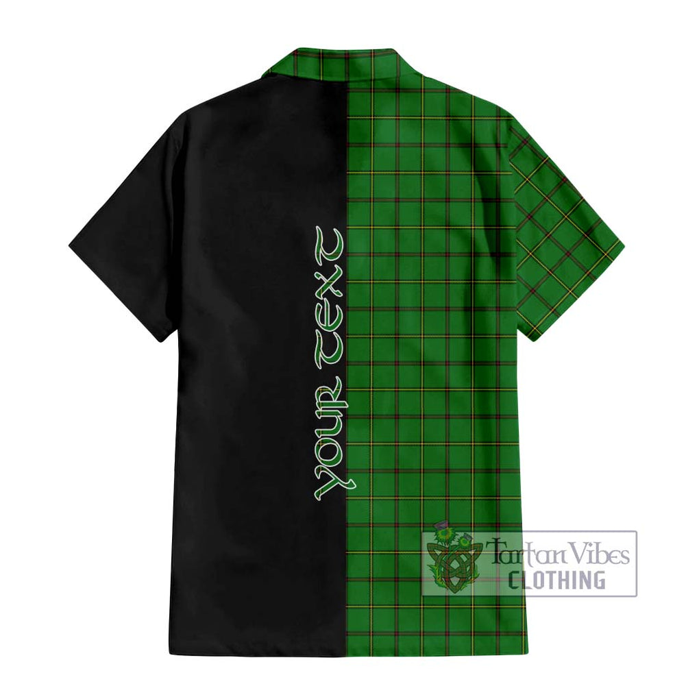 Don Tartan Hawaiian Shirt with Family Crest and Half Of Me Style - Tartan Vibes Clothing