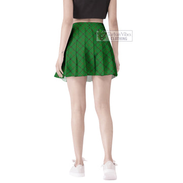 Don Tartan Women's Plated Mini Skirt Cross Style - Tartan Vibes Clothing