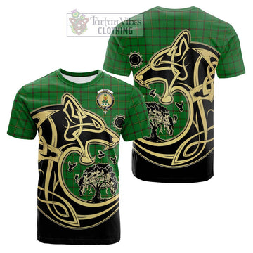 Don Tartan Cotton T-shirt with Family Crest Celtic Wolf Style Kid's Shirt - Tartan Vibes Clothing