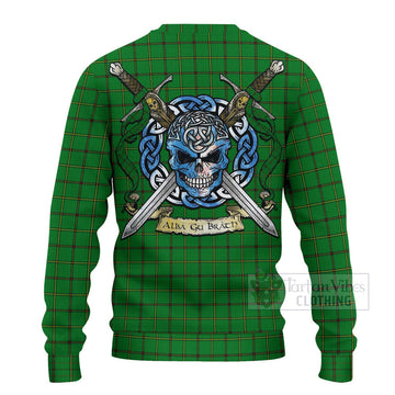 Don Tartan Ugly Sweater with Family Crest Celtic Skull Style - Tartan Vibes Clothing