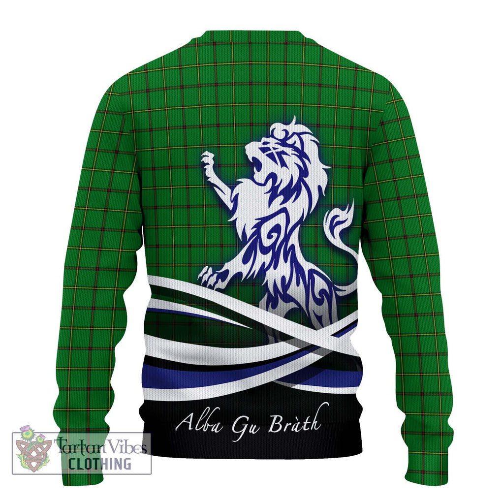 Don Tartan Ugly Sweater with Alba Gu Brath Regal Lion Emblem - Tartan Vibes Clothing
