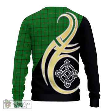 Don Tartan Ugly Sweater with Family Crest and Celtic Symbol Style - Tartan Vibes Clothing