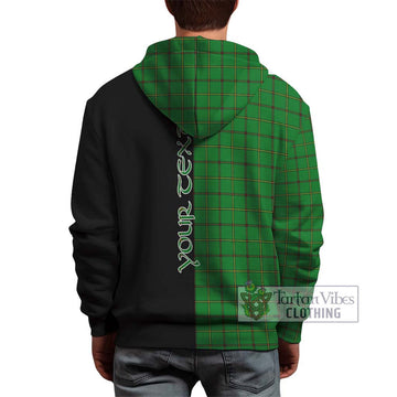 Don Tartan Hoodie with Family Crest and Half Of Me Style - Tartan Vibes Clothing