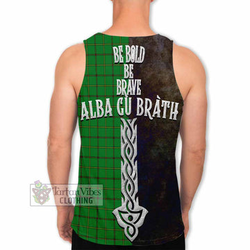 Don Tartan Family Crest Men's Tank Top Alba Gu Brath Be Brave Lion Ancient Style - Tartan Vibes Clothing