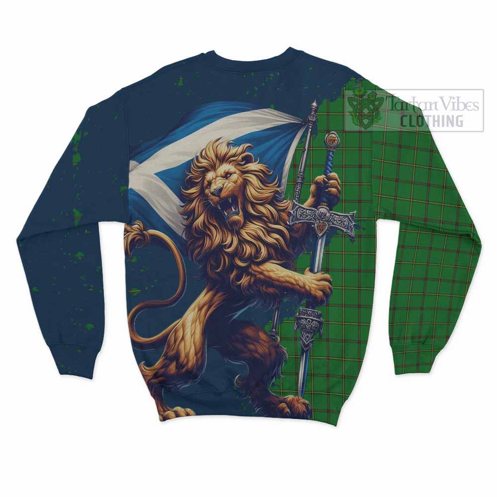 Don Tartan Family Crest Sweatshirt with Scottish Majestic Lion - Tartan Vibes Clothing