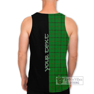 Don Tartan Men's Tank Top with Family Crest and Half Of Me Style - Tartan Vibes Clothing