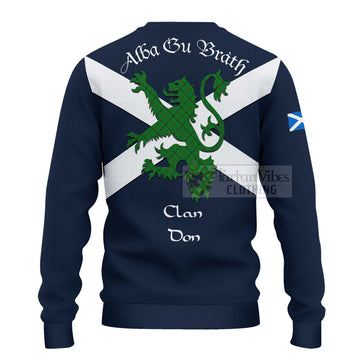 Don Tartan Lion Rampant Ugly Sweater Proudly Display Your Heritage with Alba Gu Brath and Clan Name - Tartan Vibes Clothing
