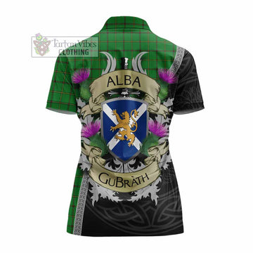 Don Tartan Family Crest Women's Polo Shirt Lion Rampant Royal Thistle Shield Celtic Inspired - Tartan Vibes Clothing