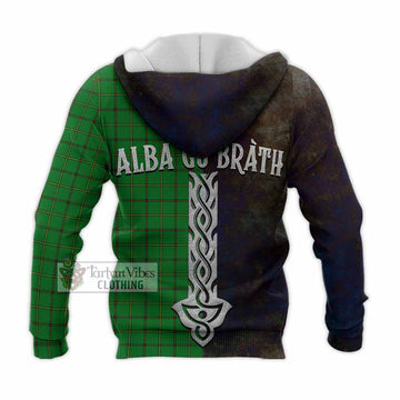 Don Tartan Family Crest Knitted Hoodie Alba Gu Brath Be Brave Lion Ancient Style - Tartan Vibes Clothing
