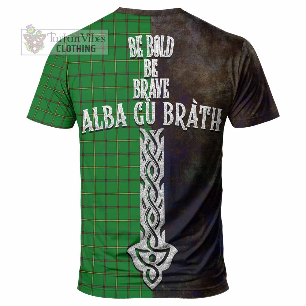 Don Tartan Family Crest T-Shirt Alba Gu Brath Be Brave Lion Ancient Style - Tartan Vibes Clothing