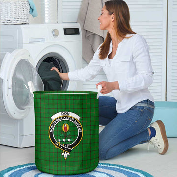 Don Tartan Laundry Basket with Family Crest - Tartan Vibes Clothing