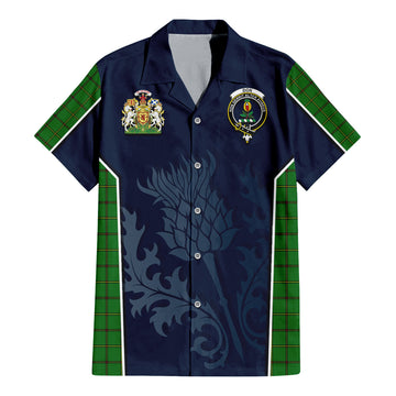 Don Tartan Hawaiian Shirt with Family Crest and Scottish Thistle Vibes Sport Style - Tartan Vibes Clothing