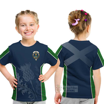 Tartan Vibes Clothing Don Tartan Kid T-Shirt with Family Crest and Scottish Thistle Vibes Sport Style