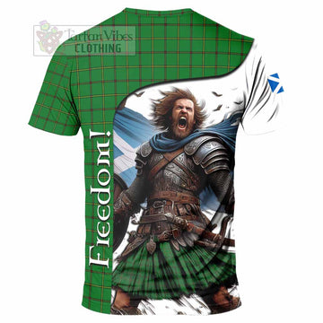 Don Crest Tartan T-Shirt Inspired by the Freedom of Scottish Warrior - Tartan Vibes Clothing