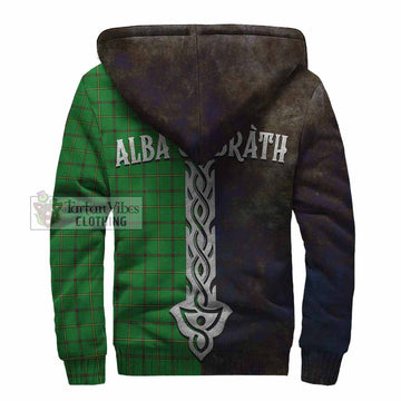 Don Tartan Family Crest Sherpa Hoodie Alba Gu Brath Be Brave Lion Ancient Style - Tartan Vibes Clothing