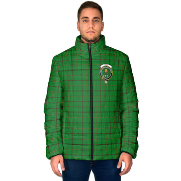 Don Tartan Padded Jacket with Family Crest