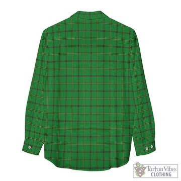 Don Tartan Womens Casual Shirt with Family Crest