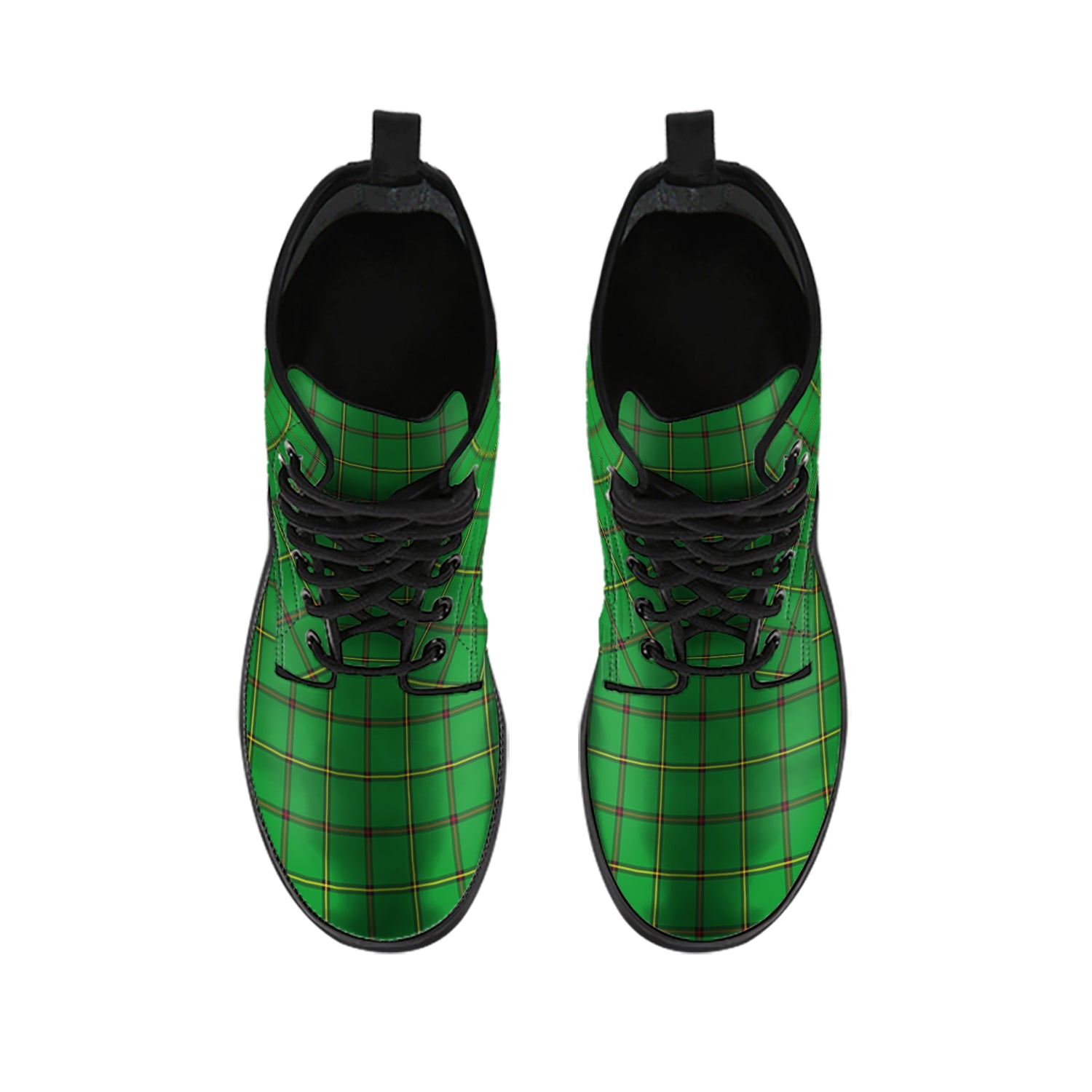 Don Tartan Leather Boots - Tartan Vibes Clothing