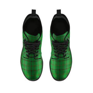Don Tartan Leather Boots - Tartan Vibes Clothing