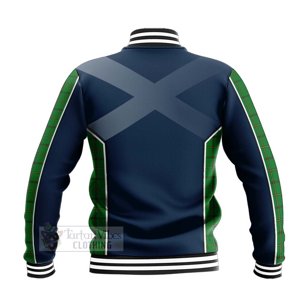 Don Tartan Baseball Jacket with Family Crest and Scottish Thistle Vibes Sport Style - Tartan Vibes Clothing
