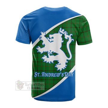 Don Family Crest Tartan Cotton T-shirt Celebrate Saint Andrew's Day in Style Men's Shirt - Tartan Vibes Clothing