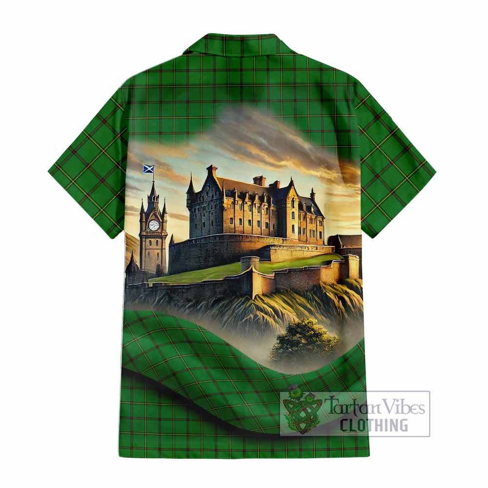 Don Tartan Family Crest Hawaiian Shirt with Scottish Ancient Castle Style - Tartan Vibes Clothing