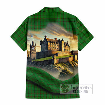 Don Tartan Family Crest Hawaiian Shirt with Scottish Ancient Castle Style - Tartan Vibes Clothing