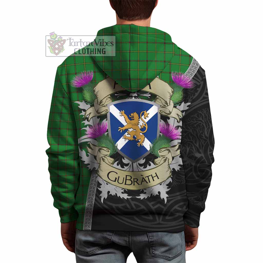 Don Tartan Family Crest Hoodie Lion Rampant Royal Thistle Shield Celtic Inspired - Tartan Vibes Clothing