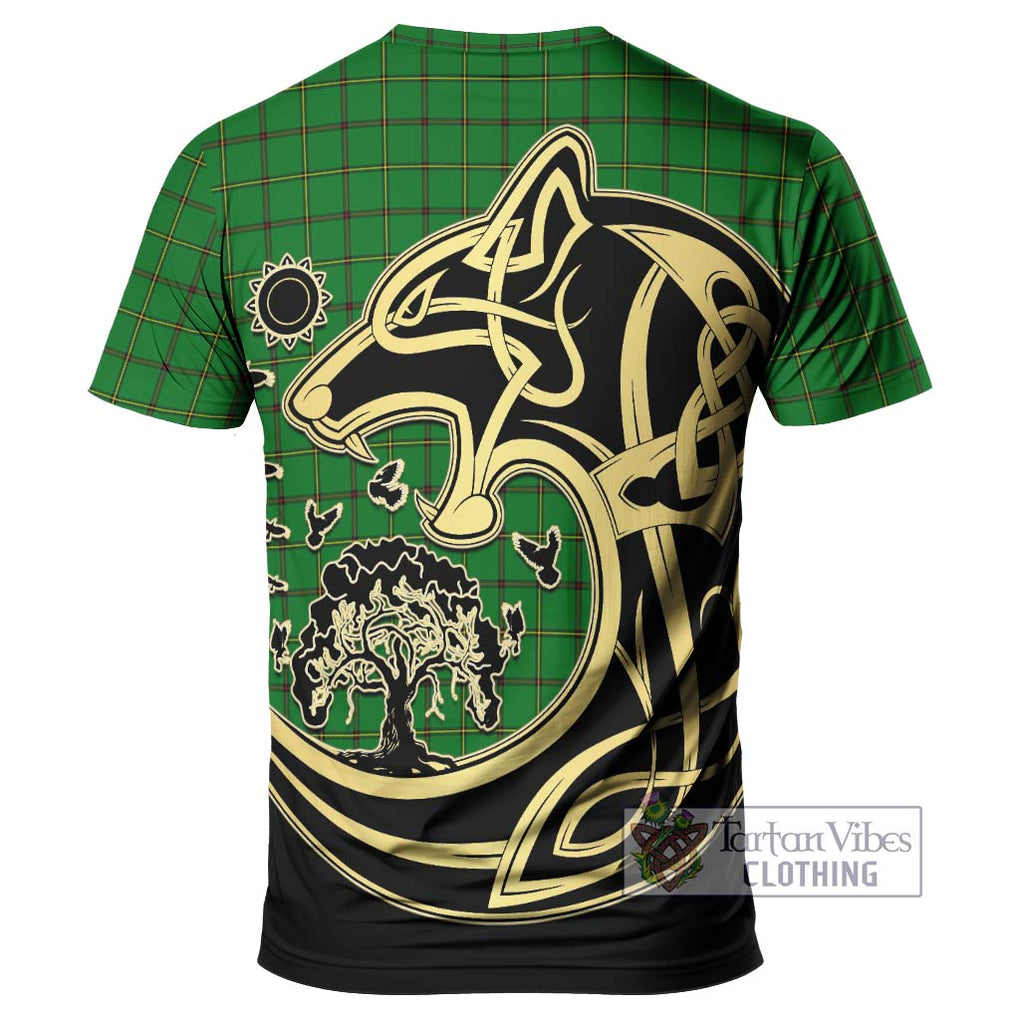 Don Tartan T-Shirt with Family Crest Celtic Wolf Style - Tartan Vibes Clothing