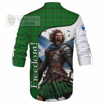 Don Crest Tartan Ghillie Kilt Shirt Inspired by the Freedom of Scottish Warrior - Tartan Vibes Clothing