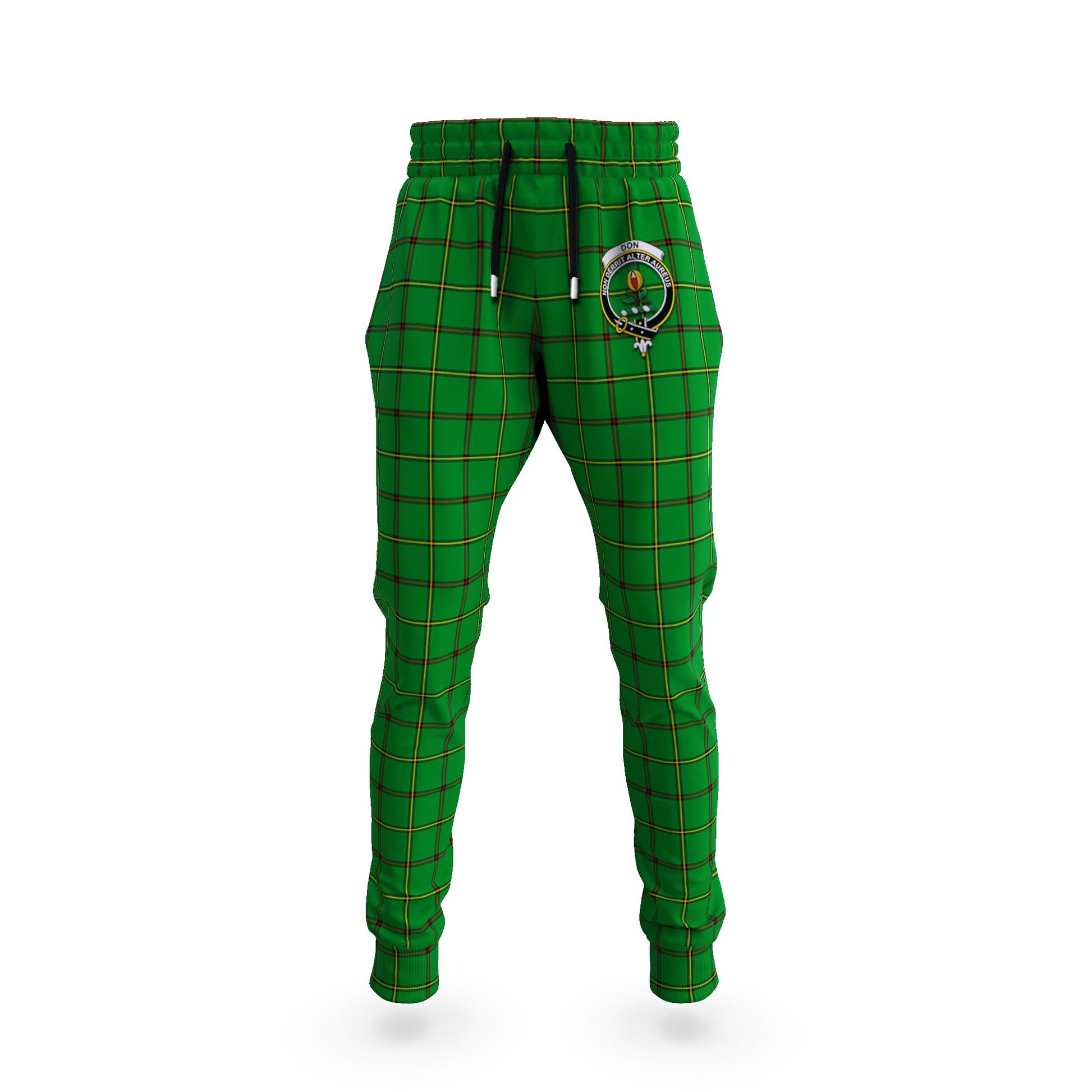 Don Tartan Joggers Pants with Family Crest 5XL - Tartan Vibes Clothing