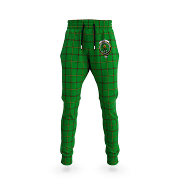Don Tartan Joggers Pants with Family Crest