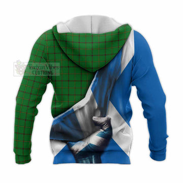 Don Tartan Knitted Hoodie with Family Crest Scotland Patriotic Style - Tartan Vibes Clothing