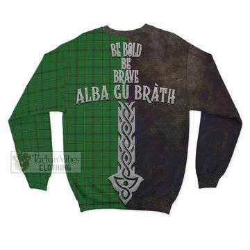 Don Tartan Family Crest Sweatshirt Alba Gu Brath Be Brave Lion Ancient Style - Tartan Vibes Clothing