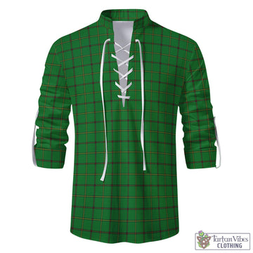 Don Tartan Men's Scottish Traditional Jacobite Ghillie Kilt Shirt - Tartan Vibes Clothing