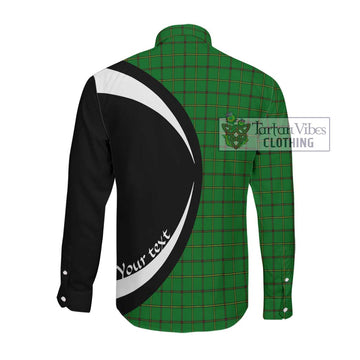 Don Tartan Long Sleeve Button Up with Family Crest Circle Style Men's Shirt - Tartan Vibes Clothing