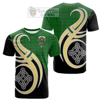 Don Tartan Cotton T-shirt with Family Crest and Celtic Symbol Style Kid's Shirt - Tartan Vibes Clothing