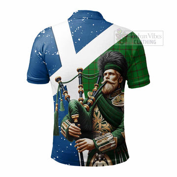 Don Tartan Polo Shirt with Family Crest Scottish Bagpiper Vibes - Tartan Vibes Clothing