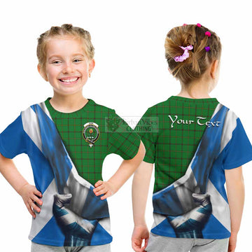 Don Tartan Kid T-Shirt with Family Crest Scotland Patriotic Style - Tartan Vibes Clothing
