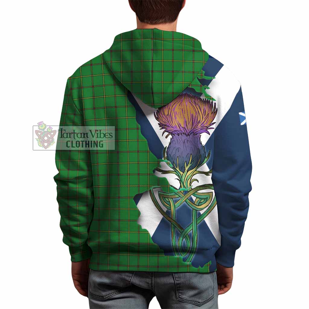 Don Tartan Family Crest Hoodie Scottish Thistle Celtic Inspired - Tartan Vibes Clothing